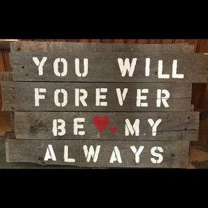 Wooden Sign